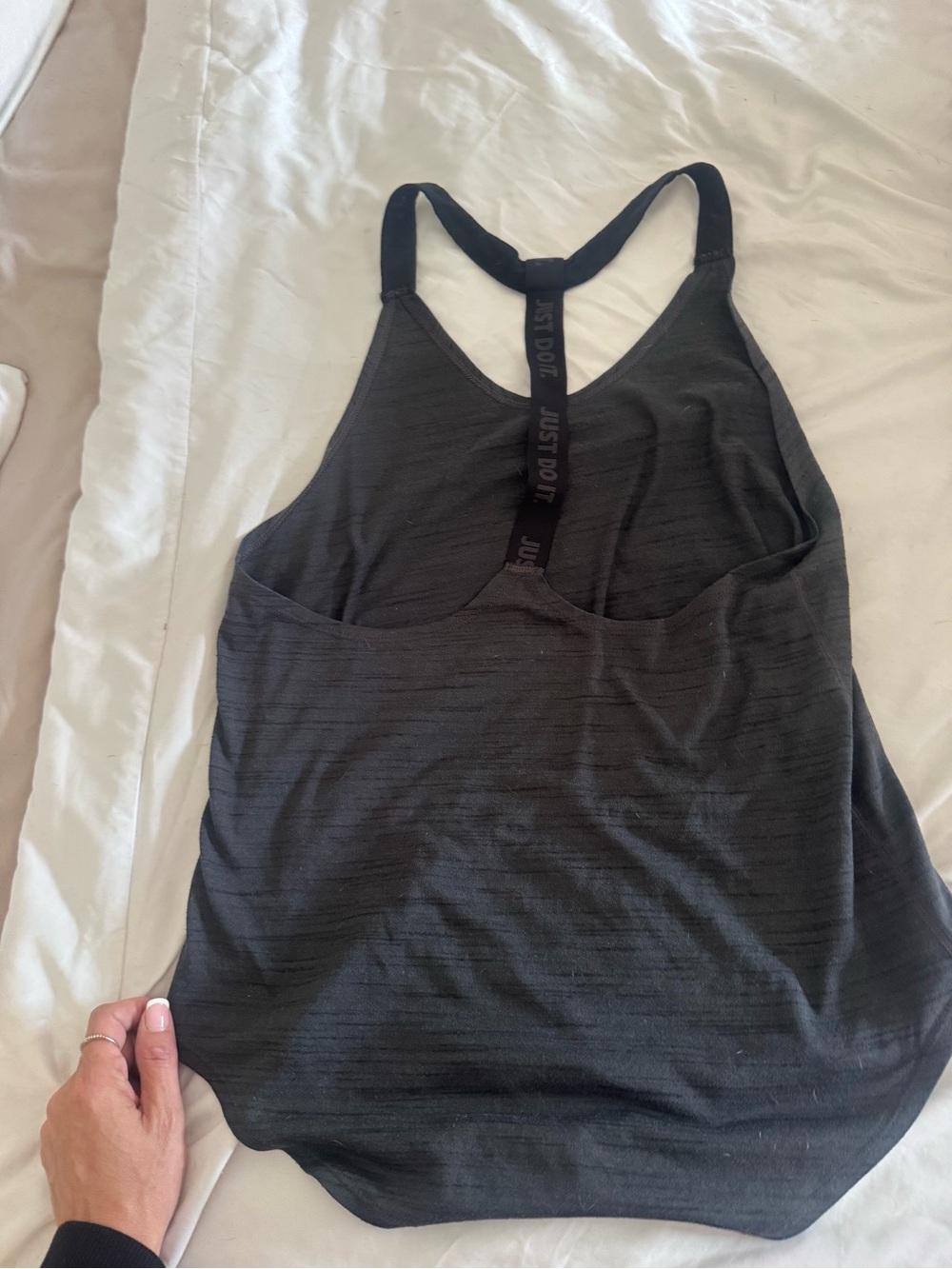 Nike Black Racerback Tank - Lightweight Performance Top - Picture 2 of 3